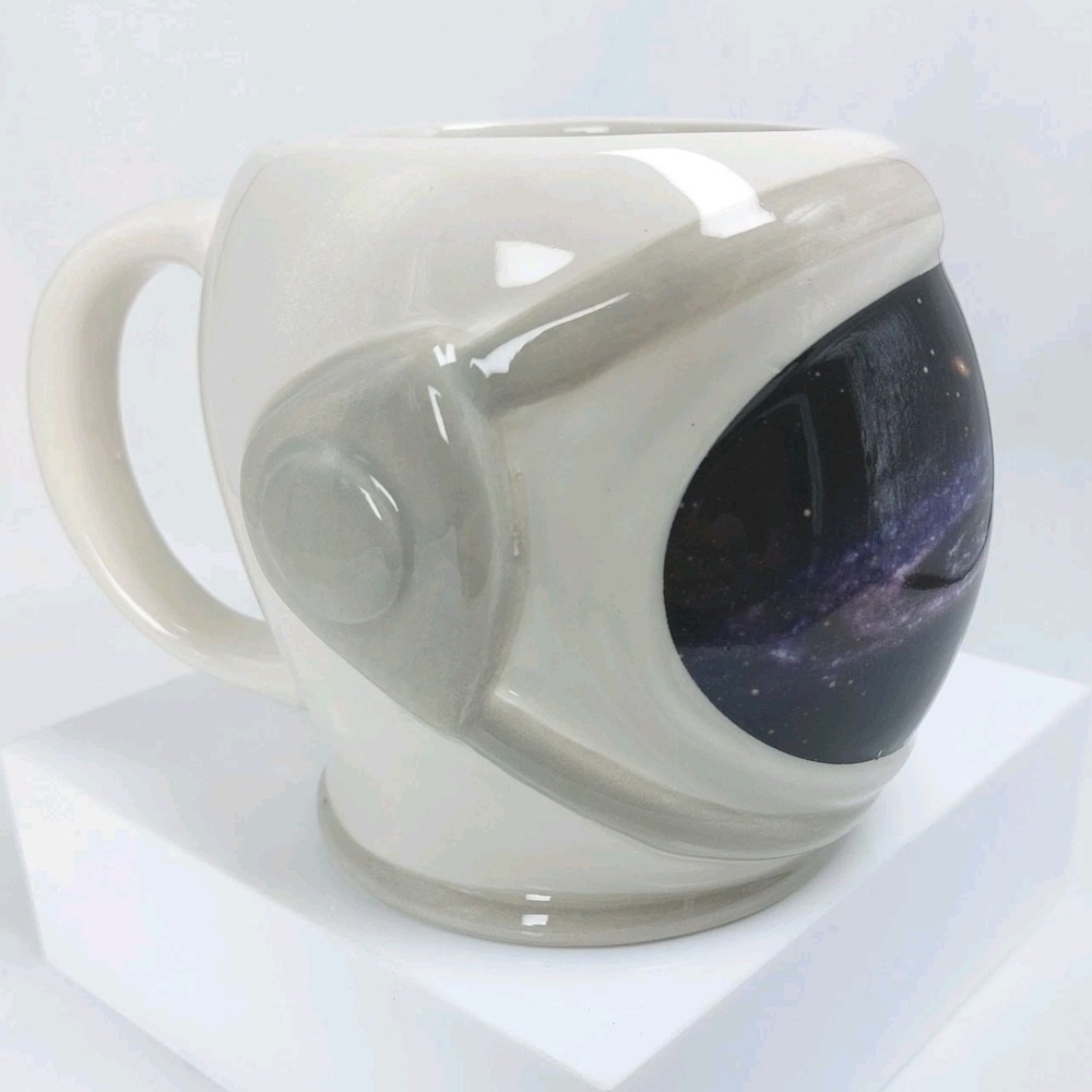 Astronaut Helmet 3D Shaped Coffee Mug Milky Way Space NASA 4.5" - Picture 2 of 6